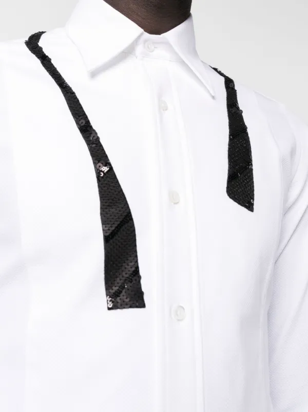 【THOM BROWNE】柄入りシャツ Thom Browne Striped shirt with adjustable cuffs | The