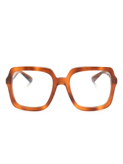 Gucci Eyewear  tortoiseshell-effect square-frame glasses
