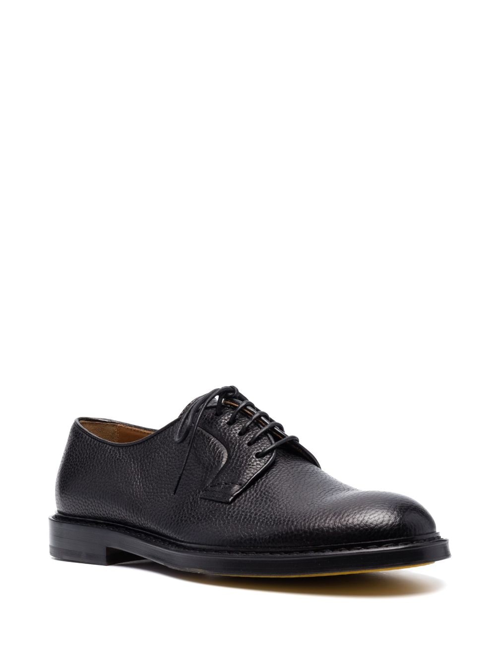Image 2 of Doucal's pebbled-leather derby shoes