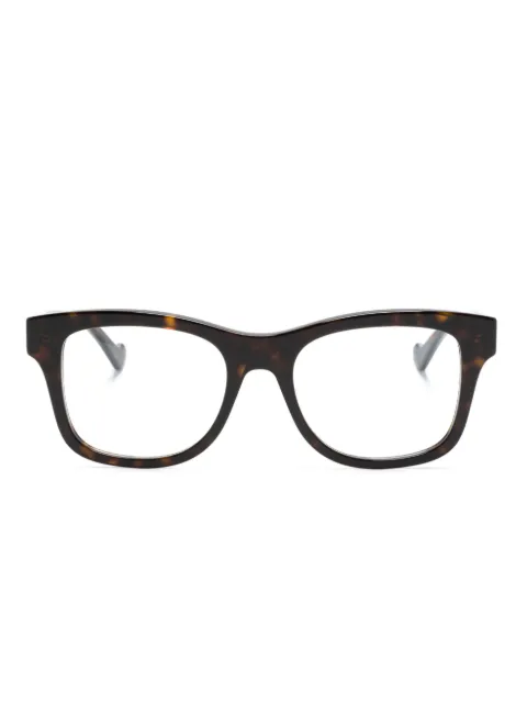Gucci Eyewear tortoiseshell-effect rectangle-frame glasses