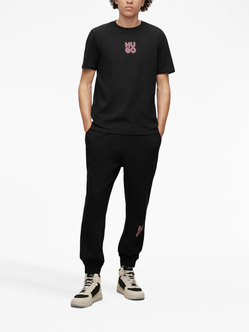 HUGO Calça de moletom Dajama com logo | Calça esportiva | Image 2