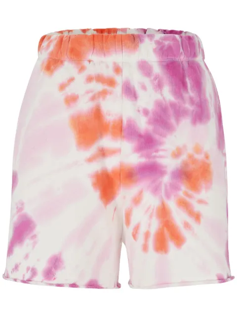 HUGO tie-dye print track shorts