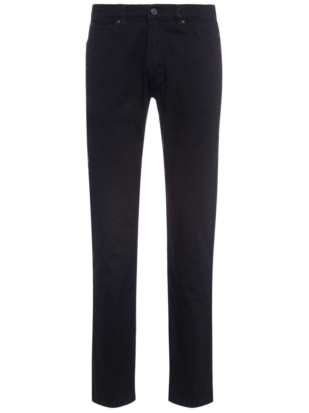 Shop Hugo Slim-fit Stretch-cotton Jeans In Black