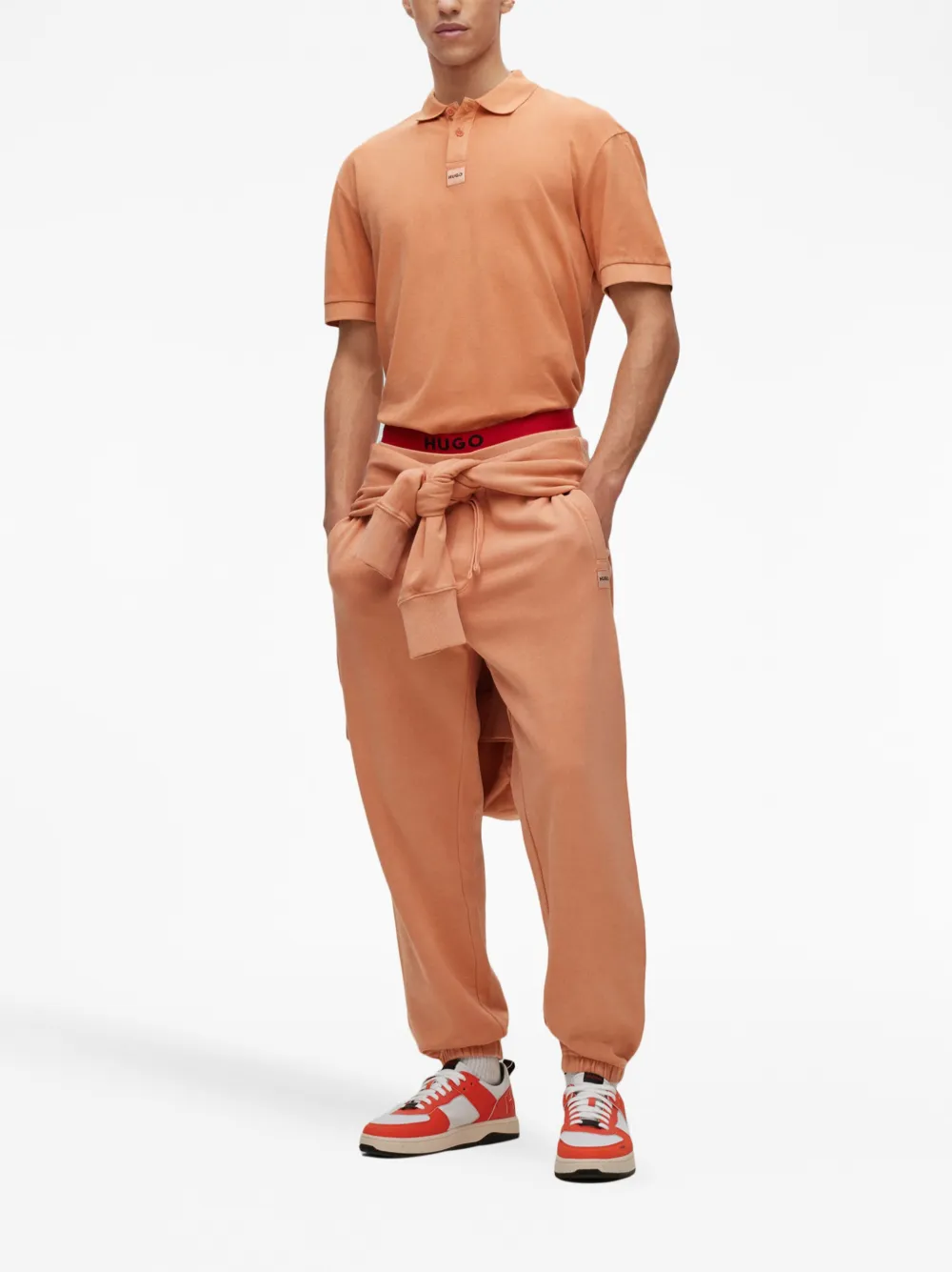 HUGO Camisa polo Danoe com logo | Image 2