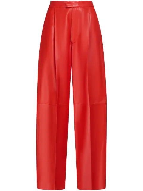 Marni tailored leather trousers