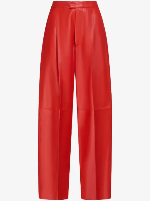 Marni tailored leather trousers