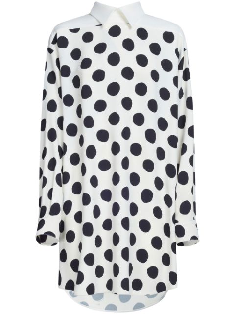 Marni polka dot-print shirt dress