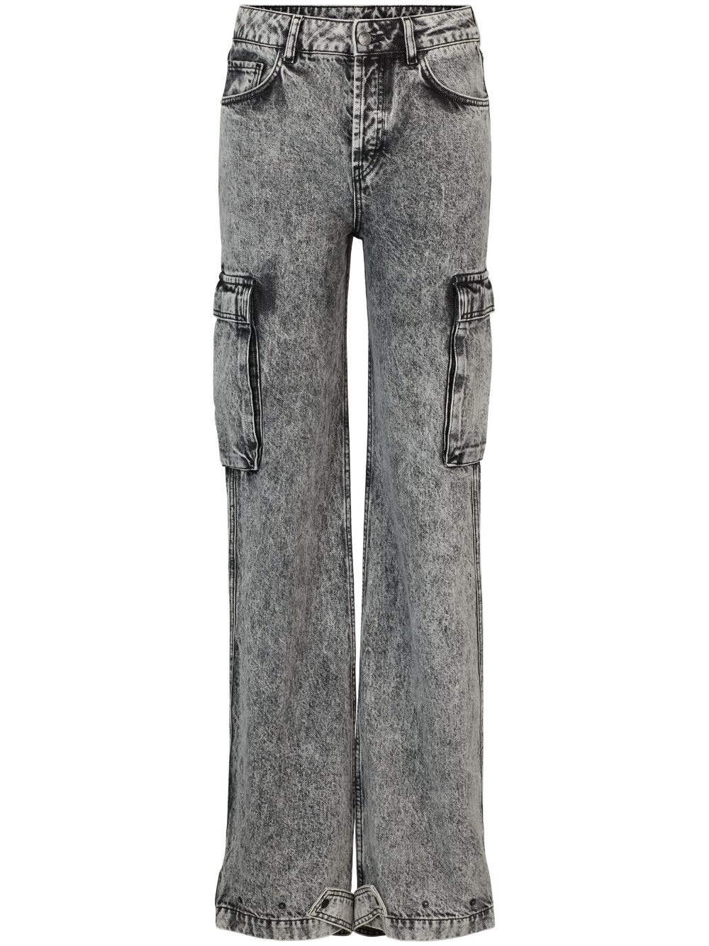Hugo X Bella Poarch Gebella Straight-leg Jeans In Grey