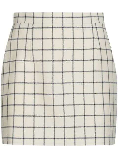 Marni checked wool miniskirt Women