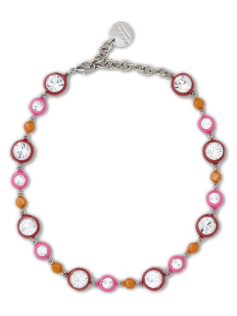 Marni rhinestone-embellished beaded necklace