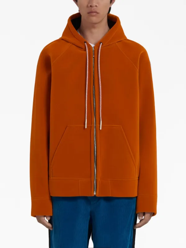 Zip up hoodie discount orange