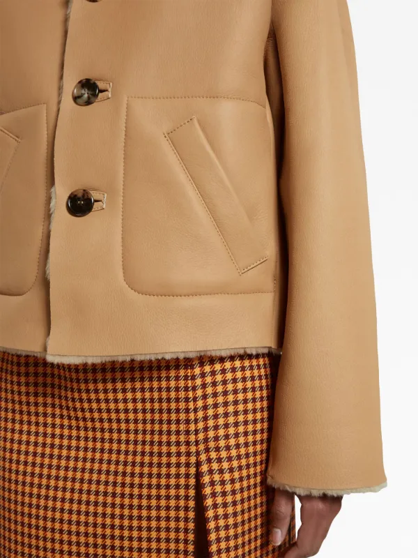 Marni Reversible Shearling Jacket | Brown | FARFETCH