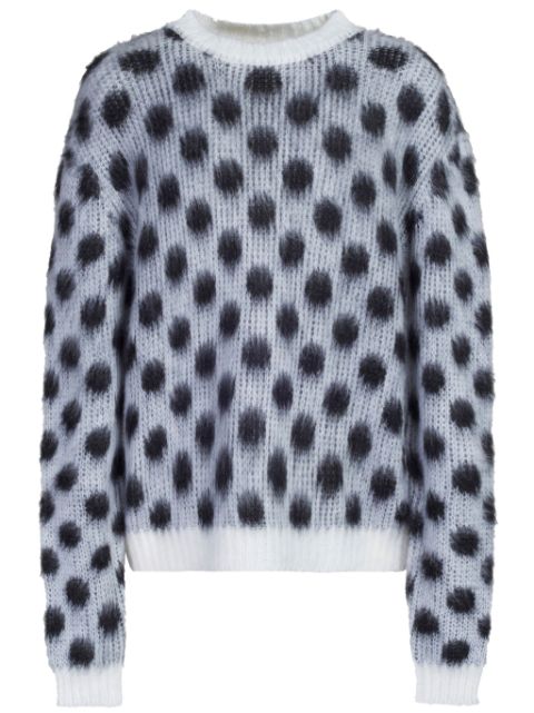 Marni polka-dot intarsia jumper Men