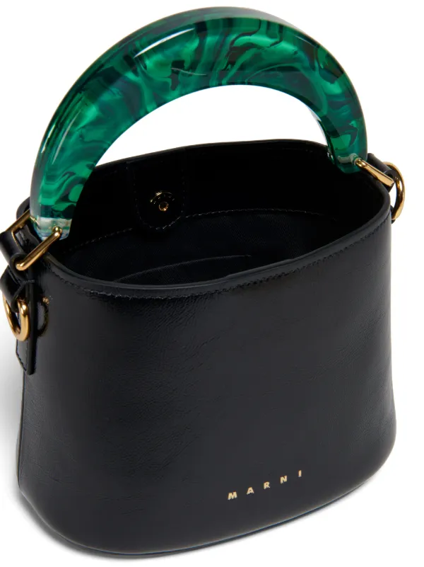 Mini venice grained deals leather crossbody bag