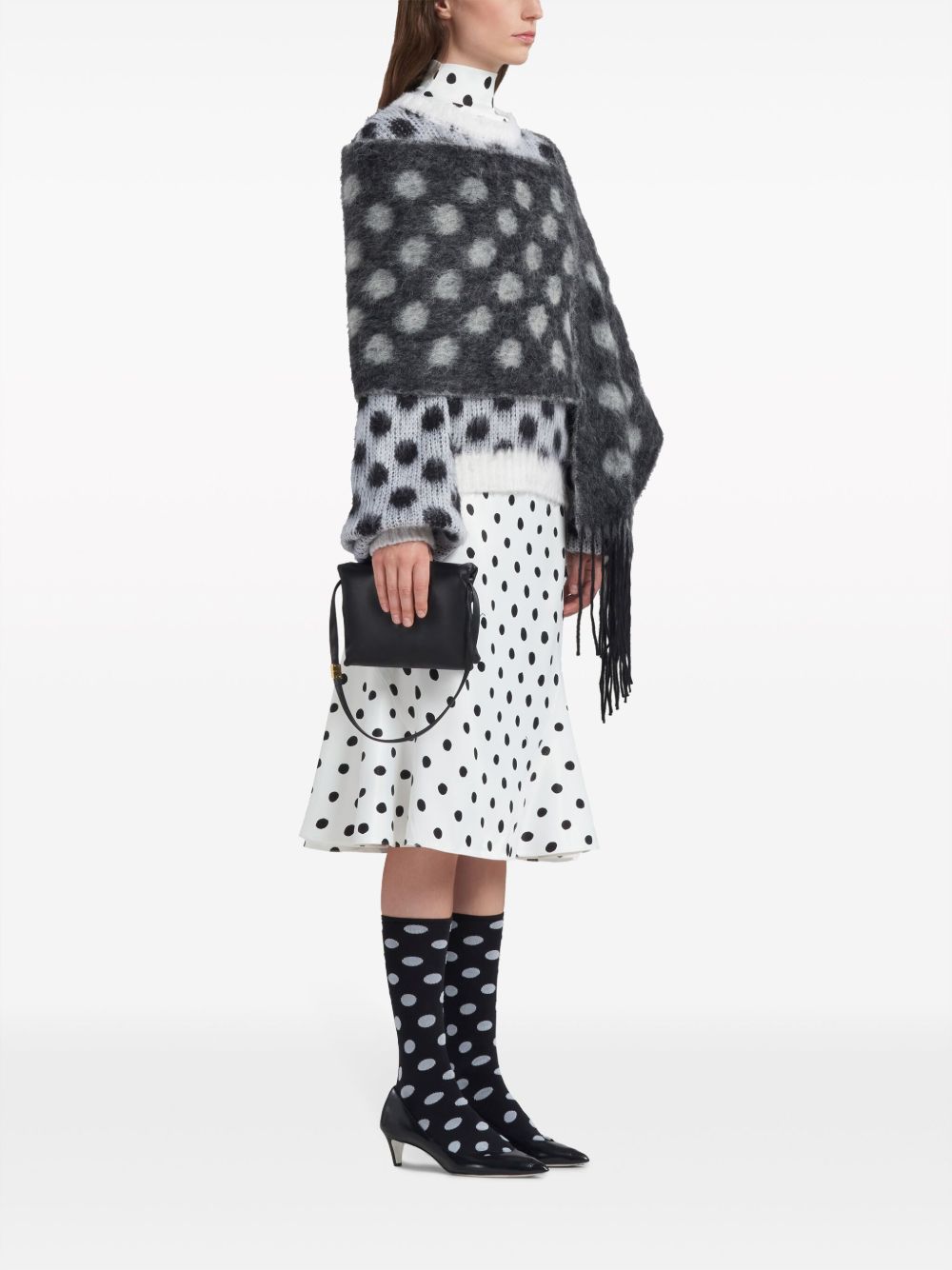 Marni polka-dot intarsia jumper - White