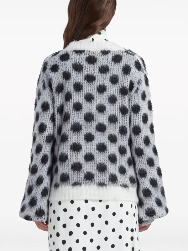 Marni ポルカドット セーター | レッド | FARFETCH JP