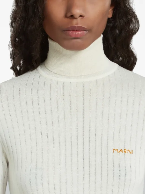 Marni リブニット セーター | ホワイト | FARFETCH JP