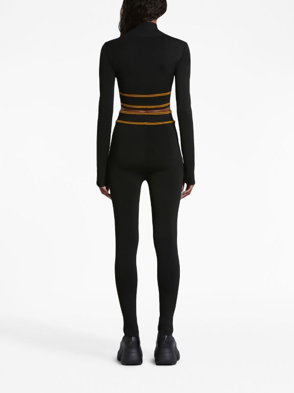 AMIRI logo-waistband Panelled Leggings - Farfetch