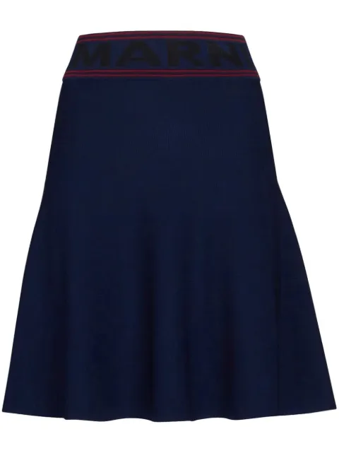 Marni two-tone high-waisted skirt 