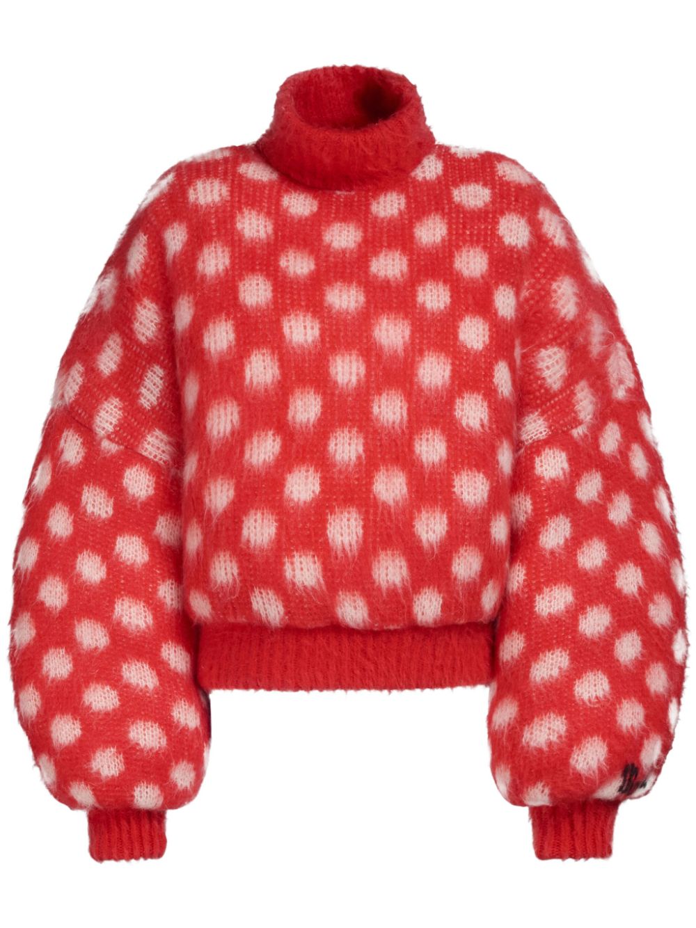 Marni Pullover Mit Polka Dots In Red