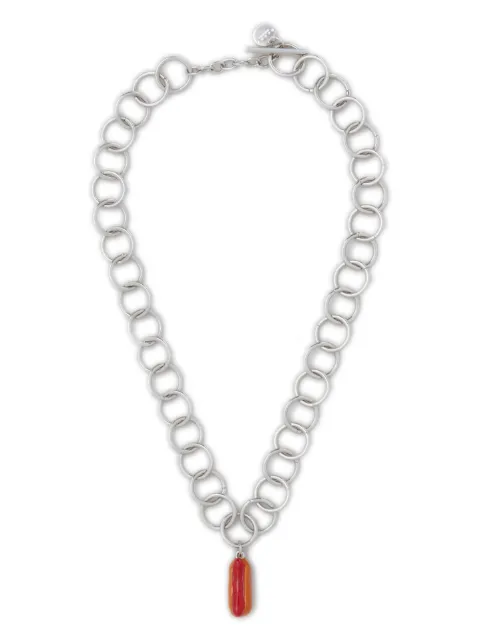 Marni collar con dije y motivo de hot dog