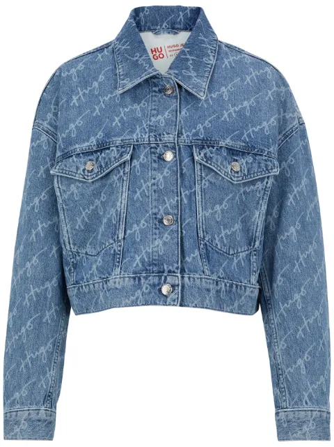 HUGO Jaqueta jeans Galentina com logo