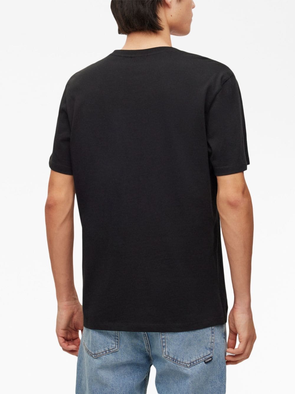 Shop Hugo Dimento Cotton T-shirt (pack Of Two) In Black