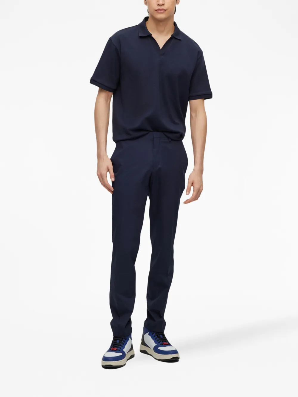 HUGO Camisa polo com fenda na gola | Image 2
