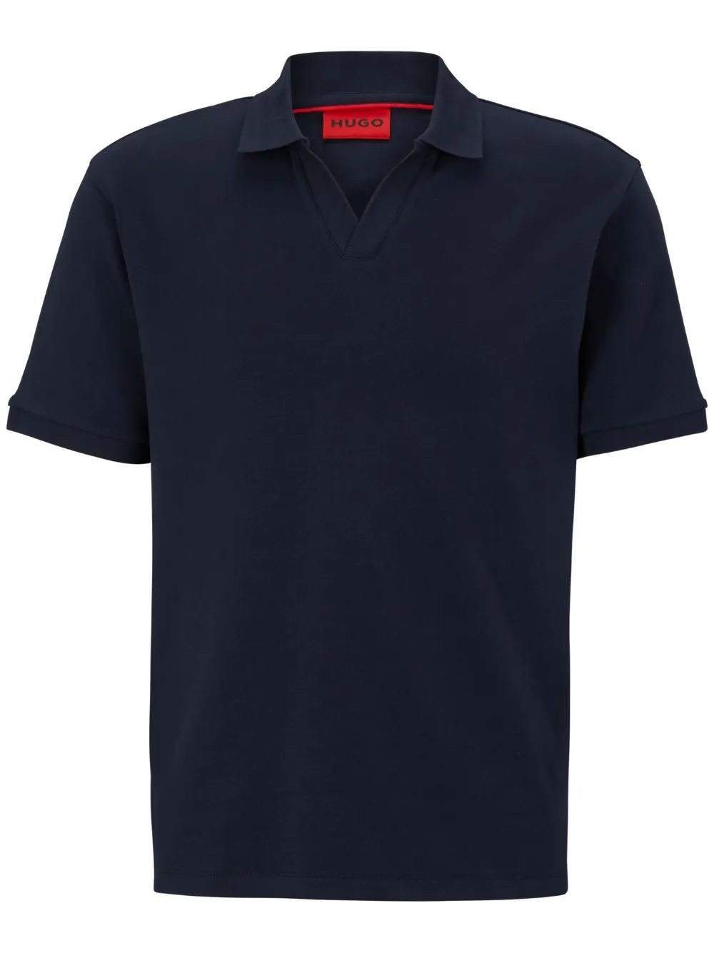HUGO Camisa polo com fenda na gola | Azul | Image 1