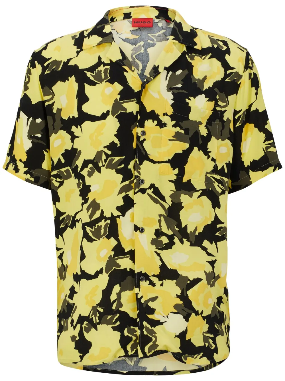 HUGO Camisa Ellino com estampa gráfica | Amarelo | Image 1