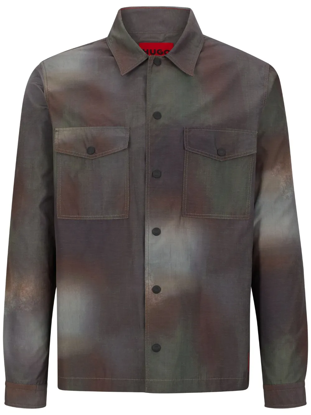 HUGO Camisa Enalu com padronagem | Roxo | Image 1
