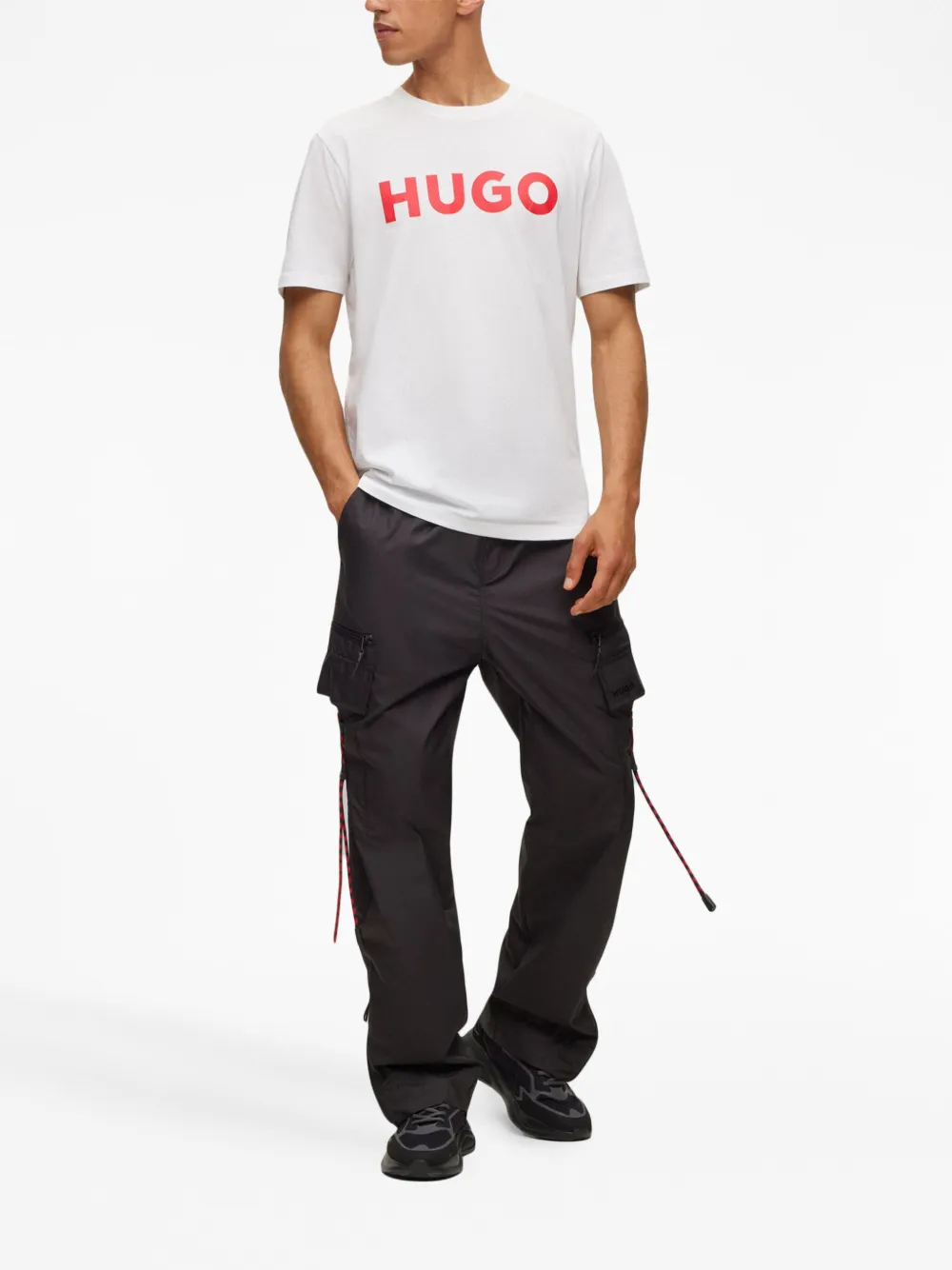 HUGO Camiseta com estampa de logo | Camisetas | Image 2