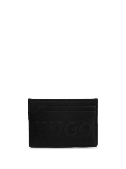 HUGO Tyler logo-embossed card holder