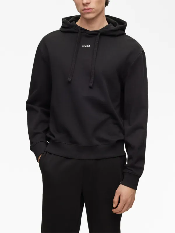 【送料&関税込】Hugo Boss dapo Hoodie HUGO Dapo logo-print Drawstring Hoodie | Black | FARFETCH JO