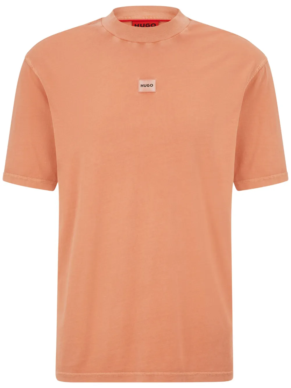 HUGO Camiseta Direzzi com patch de logo | Laranja | Image 1