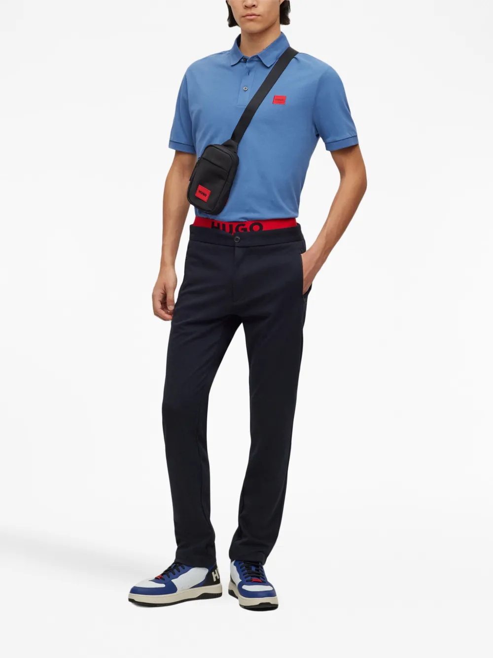HUGO Camisa polo Dereso com logo | Image 2