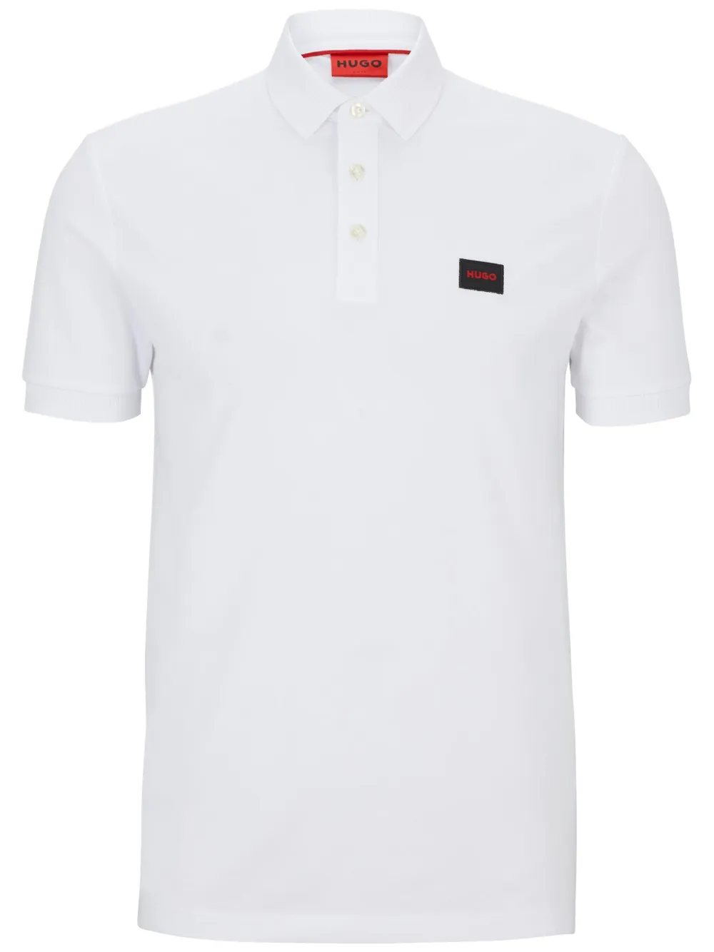 HUGO Camisa polo Dereso com logo | Branco | Image 1