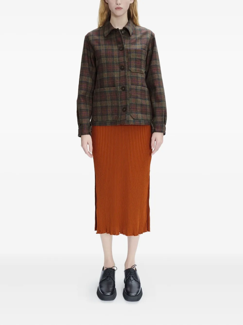 A.P.C. checked wool jacket Bruin