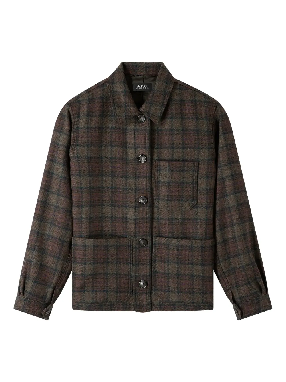 A.P.C. checked wool jacket Bruin