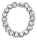 Marni rhinestone-embellished chain necklace - Silver