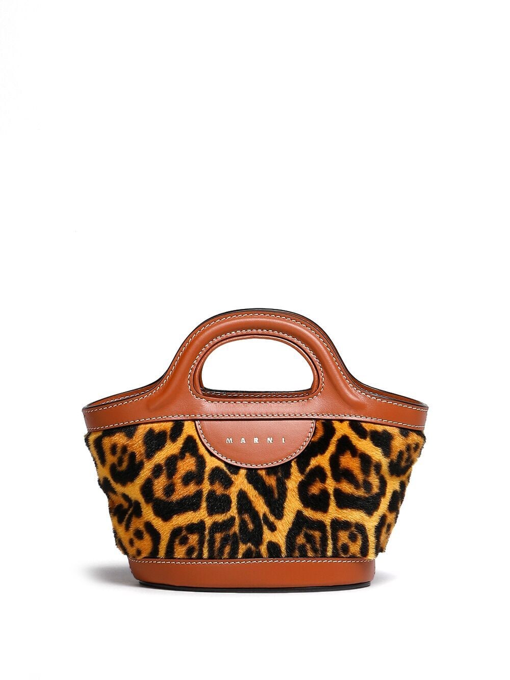 Shop Marni Tropicalia Leaopard-print Tote Bag In Multicolour