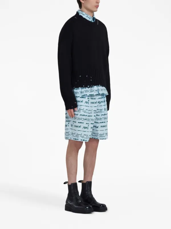 Marni Mega Marni ボーリングシャツ | ブルー | FARFETCH JP