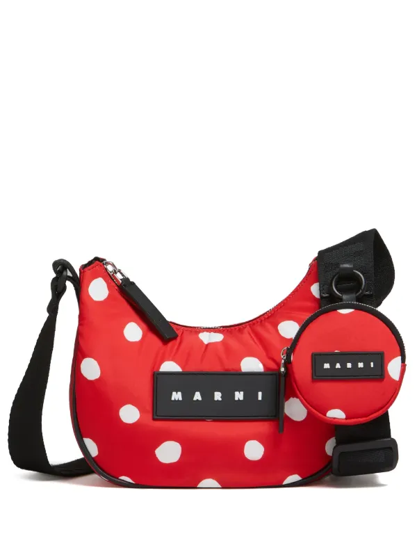 Red polka dot online bag