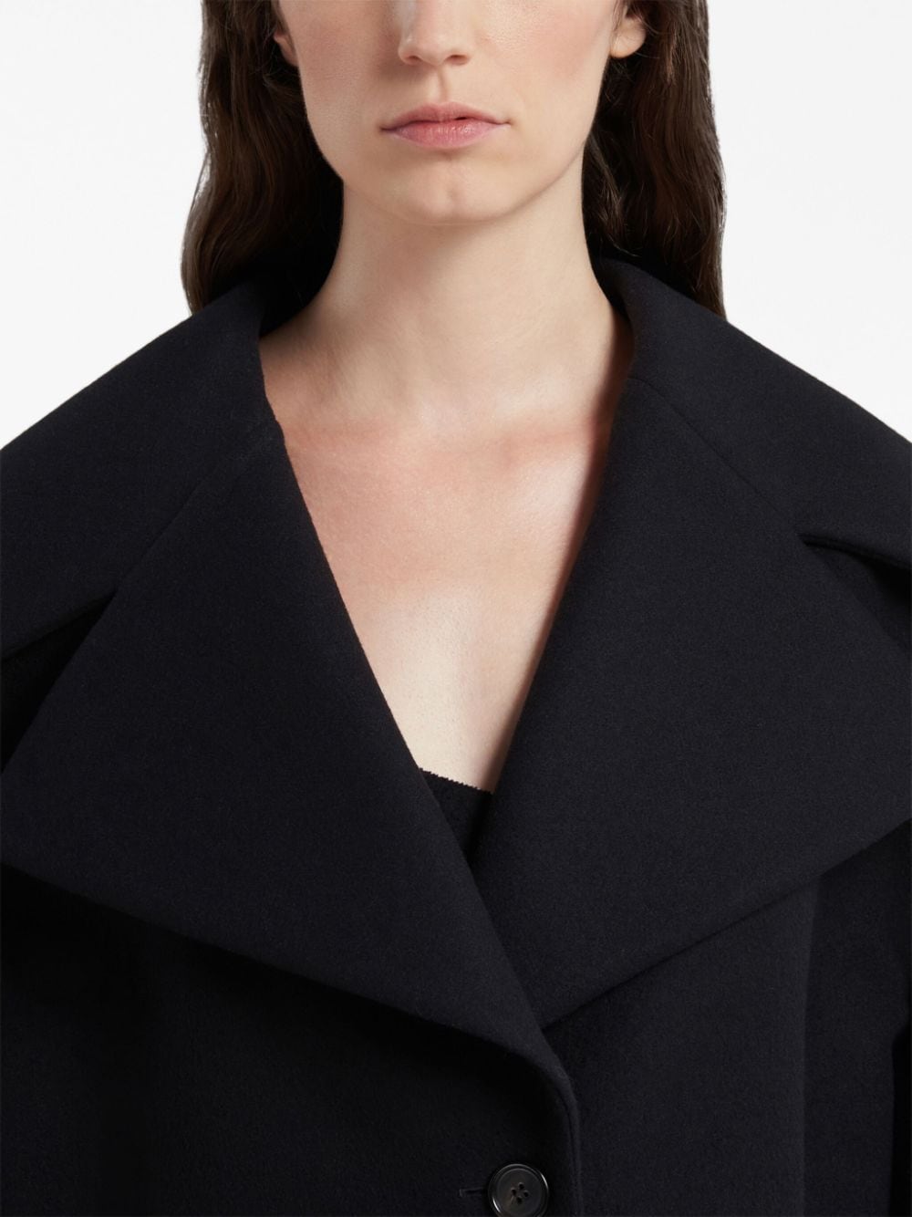 Shop Marni Notched-collar Single-breasted Jacket In Black