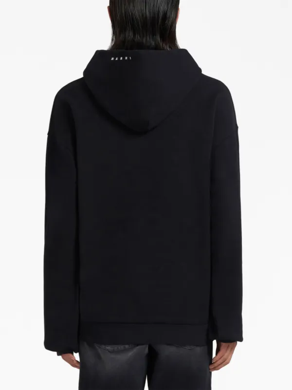 Marni スローガン パーカー | ブラック | FARFETCH JP