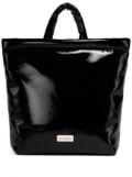 Marni Bey patent-leather tote bag - Black