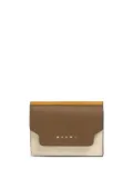 Marni leather tri-fold wallet - Brown