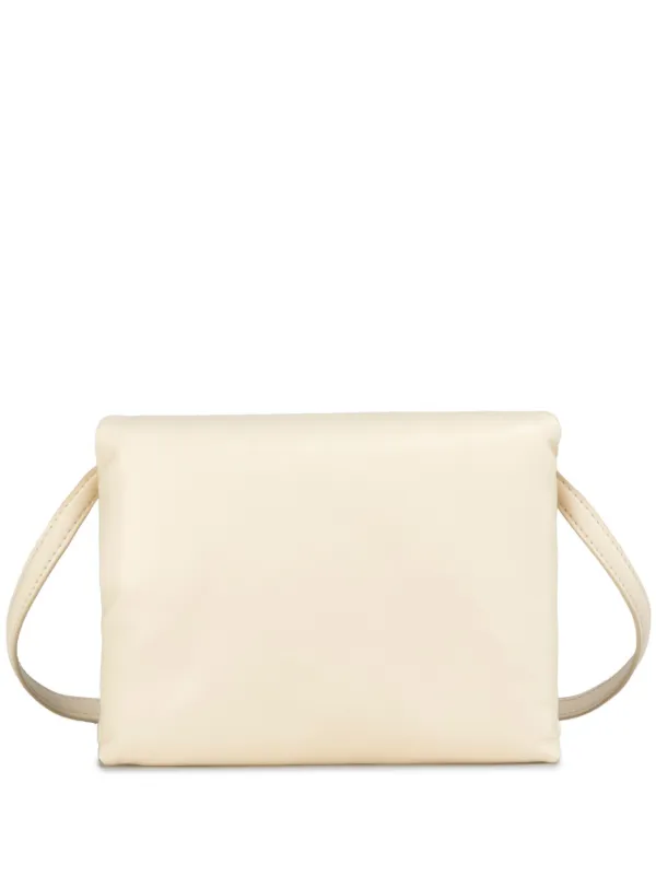 Cream leather hotsell clutch bag