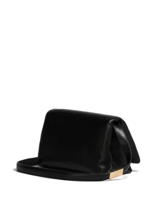 Marni Trunkaroo レザーショルダーバッグ ミニ | ブラック | FARFETCH JP