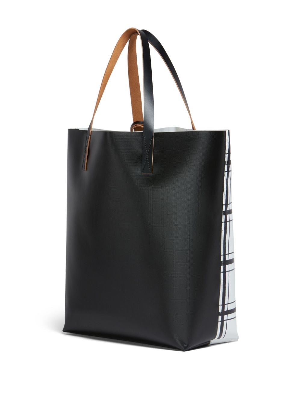 Marni Shopper met logoprint - Zwart